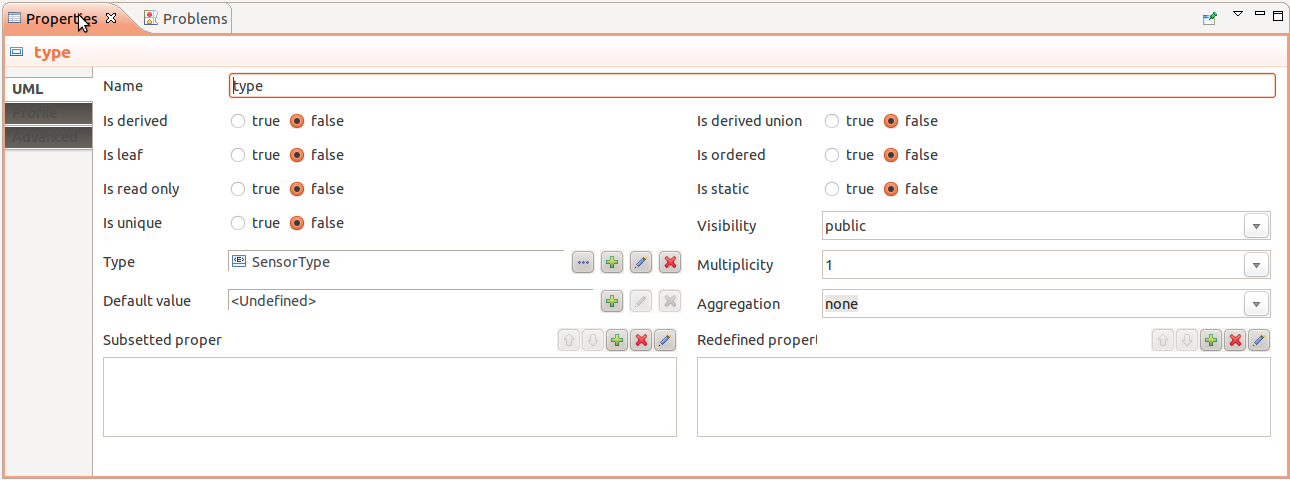 Datatype's attribute properties